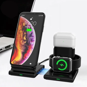 Qi Wireless Charger for iPhone X 8 plus 11 pro Samsung S9 Fast Charging Station For Airpods pro Apple watch 2 3 4 5 Charger Dock
Qi Wireless Charger for iPhone X 8 plus 11 pro Samsung S9 Fast Charging Station For Airpods pro Apple watch 2 3 4 5 Charger Dock