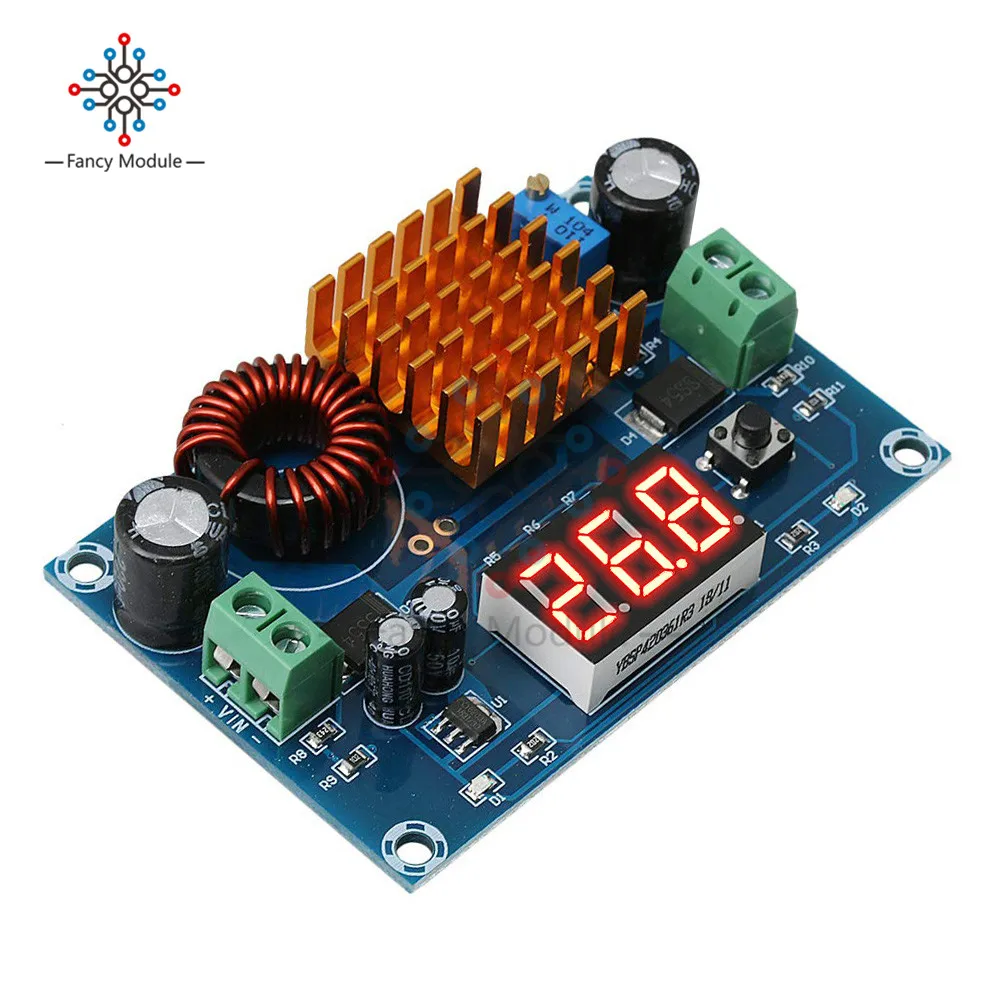 XH-M411 DC-DC 3 -35V to 5 -45V 5A Step Up Converter Boost Power Supply Board Module with 3 Digit LED Display Coil Heatsink
XH-M411 DC-DC 3 -35V to 5 -45V 5A Step Up Converter Boost Power Supply Board Module with 3 Digit LED Display Coil Heatsink