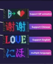 Bluetooth Programmable Rgb Flexible Led Module Display Matrix Sign Android Ios Control For Face Mask T-shirt Led Screen Parts
Bluetooth Programmable Rgb Flexible Led Module Display Matrix Sign Android Ios Control For Face Mask T-shirt Led Screen Parts