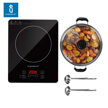 Aigostar Set Blackfire - 2000W Multifunction Induction Plate with Digital Display, stainless steel pot, ladle and skimmer
Aigostar Set Blackfire - 2000W Multifunction Induction Plate with Digital Display, stainless steel pot, ladle and skimmer