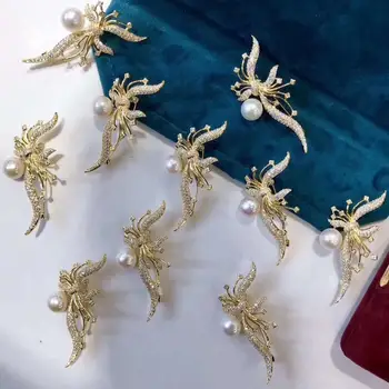 New Design Brooch Pin Mountings Findings Settings Base Parts Fittings Accessories for Akoya Edison Pearls Agate Beads Stones
New Design Brooch Pin Mountings Findings Settings Base Parts Fittings Accessories for Akoya Edison Pearls Agate Beads Stones