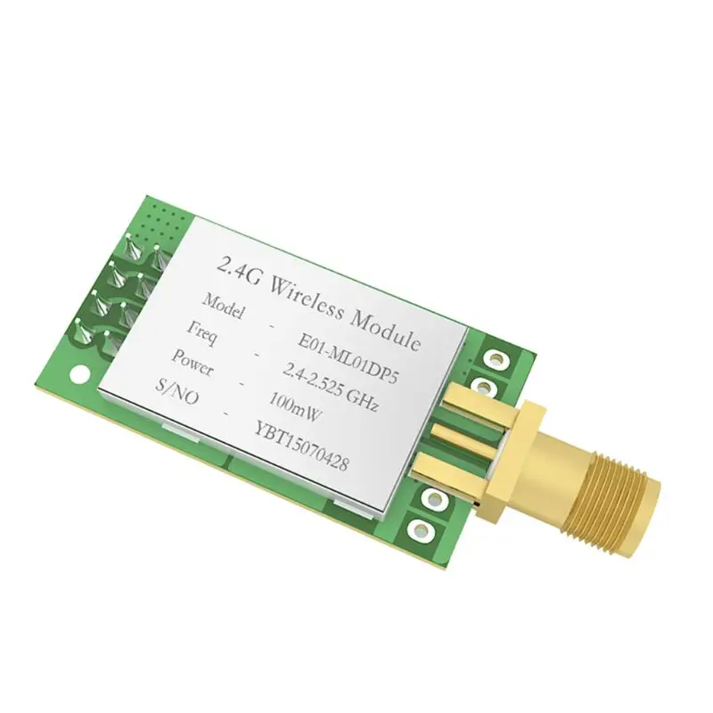 E01-ML01DP5 Long Range SPI nRF24L01P 2.4Ghz 100mW SMA Antenna IoT Wireless Transceiver Transmitter Receiver nRF24L01P RF Module
E01-ML01DP5 Long Range SPI nRF24L01P 2.4Ghz 100mW SMA Antenna IoT Wireless Transceiver Transmitter Receiver nRF24L01P RF Module
