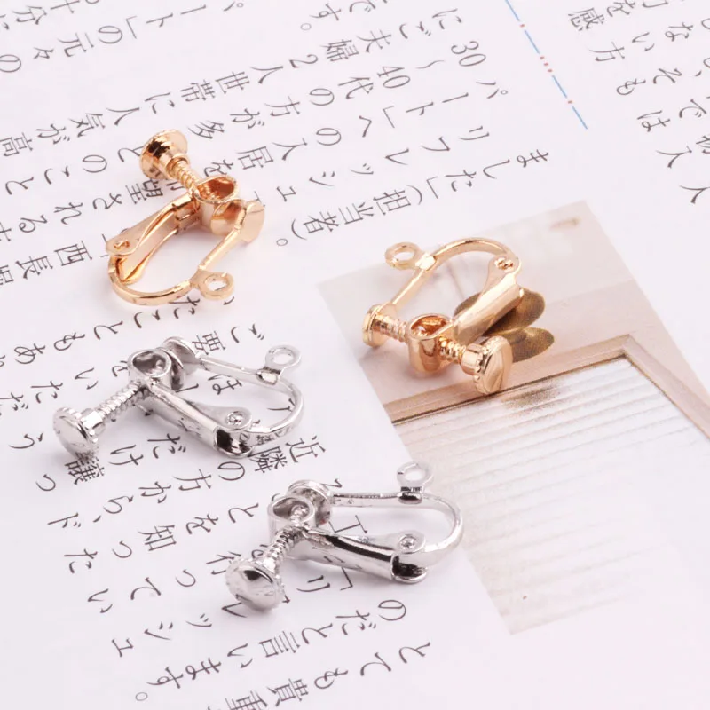 Copper Plated Real Gold Color Diy Jewelry Accessories Screw Earring without Ear Hole Ear Clip Can Be Worn Pendant Metal 0g
Copper Plated Real Gold Color Diy Jewelry Accessories Screw Earring without Ear Hole Ear Clip Can Be Worn Pendant Metal 0g