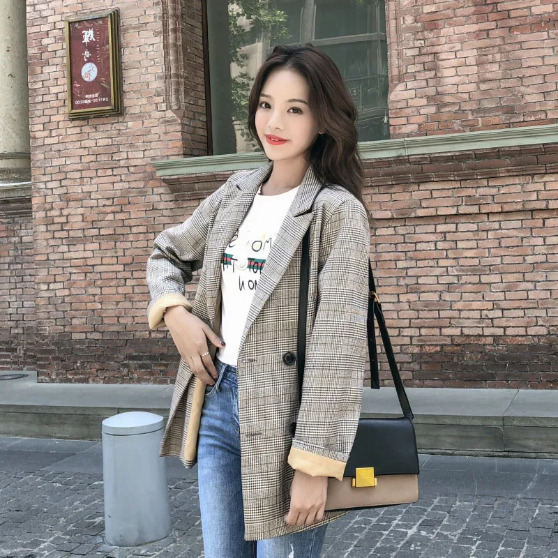 Photo Shoot Thousands of Birds Sub-Small Suit Coat Women's 2019 New Style Spring And Autumn Korean-style Versatile Casual Retro
Photo Shoot Thousands of Birds Sub-Small Suit Coat Women's 2019 New Style Spring And Autumn Korean-style Versatile Casual Retro