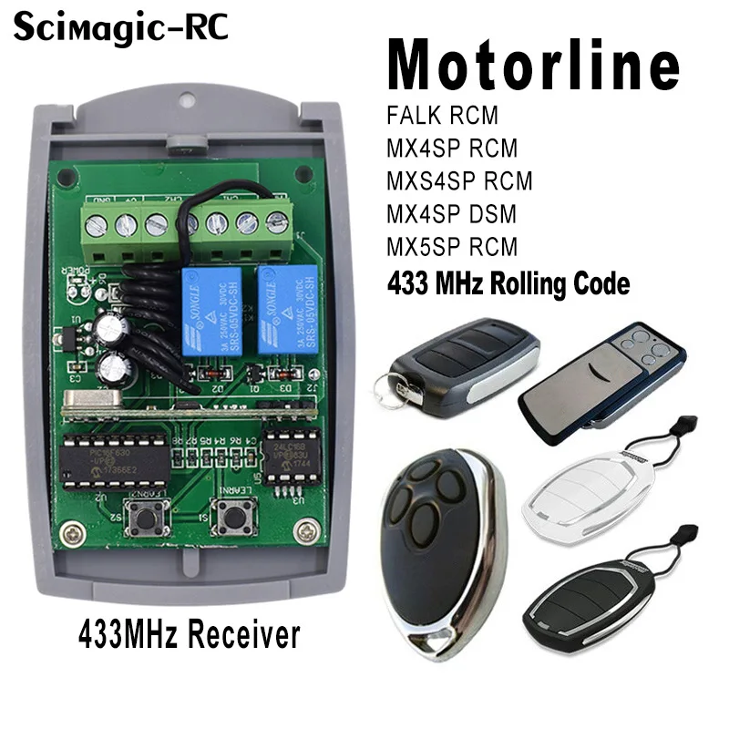 Приемник для гаражных ворот Motorline DOORHAN BFT CAME ALUTECH AT-4 AN-MOTORS 2-канальный переключатель