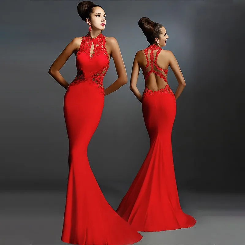 Women Evening Party Dress O-Neck Classic Lace Hollow Out Sexy Sleeveless Backless Long Maxi Chic Charm Gown Mermaid Hem Vestidos
Women Evening Party Dress O-Neck Classic Lace Hollow Out Sexy Sleeveless Backless Long Maxi Chic Charm Gown Mermaid Hem Vestidos