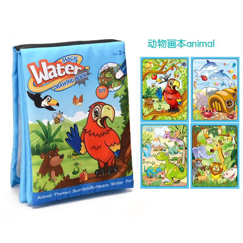 Multi-Style Theme Baby Painting Toy Magic Water Album of Painting Watercolor Book Animal Graffiti Cloth Book Gift for Children
Multi-Style Theme Baby Painting Toy Magic Water Album of Painting Watercolor Book Animal Graffiti Cloth Book Gift for Children