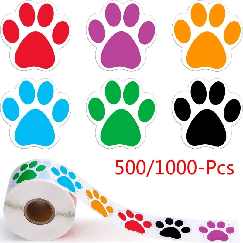 500Pcs 6 Colors Dog Paw Labels Stickers Paw Print Stickers scrapbooking for kids party activity favors stationery sticker
500Pcs 6 Colors Dog Paw Labels Stickers Paw Print Stickers scrapbooking for kids party activity favors stationery sticker
