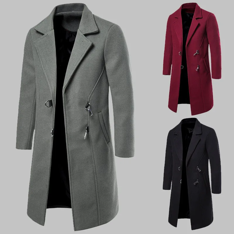 2019 Autumn & Winter Korean-style Small Fold-down Collar Design Fashion Casual Men'S Wear Mid-length Versatile Woolen Jacket YF0
2019 Autumn & Winter Korean-style Small Fold-down Collar Design Fashion Casual Men'S Wear Mid-length Versatile Woolen Jacket YF0