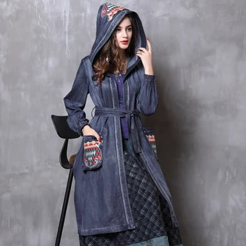 Women Denim Dress 2019 Autumn Boho Cotton Hooded Long Sleeve Vestidos Vintage Embroidery Vestido A82113 Feminina Dresses
Women Denim Dress 2019 Autumn Boho Cotton Hooded Long Sleeve Vestidos Vintage Embroidery Vestido A82113 Feminina Dresses