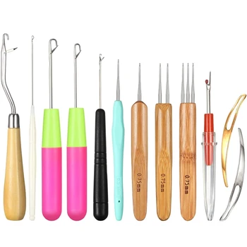 Dreadlocks Tool Set,3Pcs Dreadlocks Crochet,Hook Crochet Needle,Hair Locking Tool,Bent Latch Hook Set for Braid Craft
Dreadlocks Tool Set,3Pcs Dreadlocks Crochet,Hook Crochet Needle,Hair Locking Tool,Bent Latch Hook Set for Braid Craft