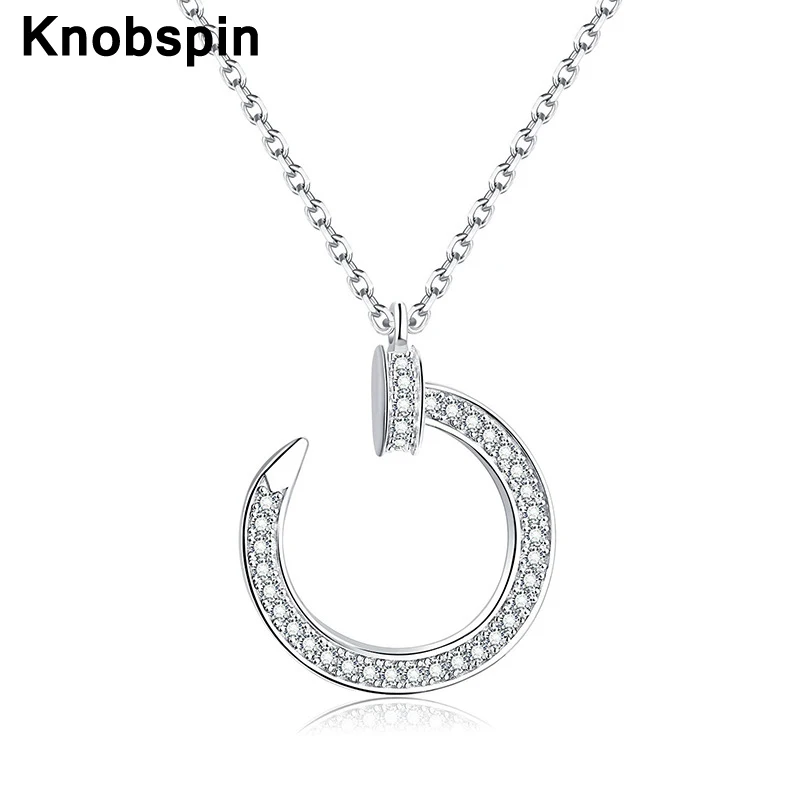 Ожерелье женское из серебра настоящий Муассанит пробы 1 карат 100% | Украшения и