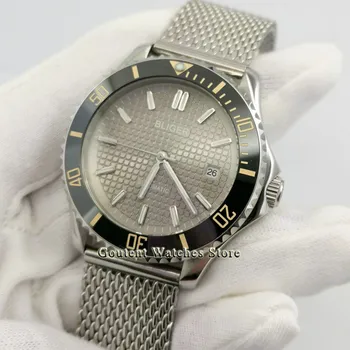 New 41mm BLIGER Grey dial Sapphire glass date ceramic bezel automatic men's watch gift
New 41mm BLIGER Grey dial Sapphire glass date ceramic bezel automatic men's watch gift