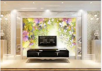 Custom photo wallpapers 3d murals wallpaper Romantic fresh and bright flower butterfly tv background wall papers home decor
Custom photo wallpapers 3d murals wallpaper Romantic fresh and bright flower butterfly tv background wall papers home decor