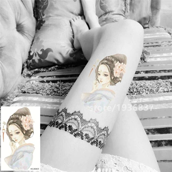 Nu-TATY Waterproof Temporary Tattoo Sticker 9 Set Sexy Beauty Portrait Series Big Pattern Hand Painted Ancient Beauty 
Nu-TATY Waterproof Temporary Tattoo Sticker 9 Set Sexy Beauty Portrait Series Big Pattern Hand Painted Ancient Beauty