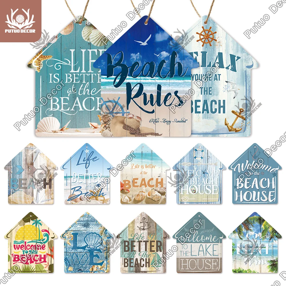 Putuo Decor Beach Sign House Shaped Wooden Plaque Summer Sign Sweet Wooden Hanging Plaque for Beach House Bar Surfing Wall Decor
Putuo Decor Beach Sign House Shaped Wooden Plaque Summer Sign Sweet Wooden Hanging Plaque for Beach House Bar Surfing Wall Decor
