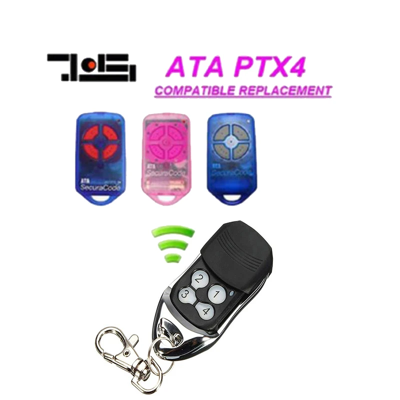 4 Button Garage/Gate Door Replacement Remote Control Transmitter For ATA PTX4 433.92 MHz
4 Button Garage/Gate Door Replacement Remote Control Transmitter For ATA PTX4 433.92 MHz