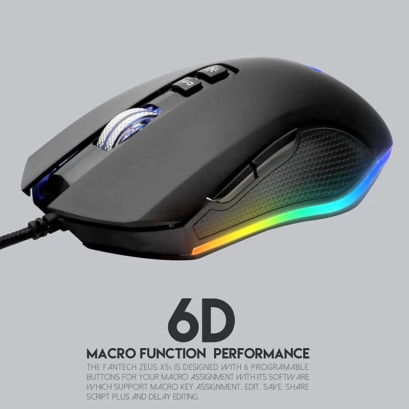 RGB Gaming Mouse Mice 1.8M USB Wire 4800dpi 7 Button Ergonomic Design Anti-interference VH99
RGB Gaming Mouse Mice 1.8M USB Wire 4800dpi 7 Button Ergonomic Design Anti-interference VH99