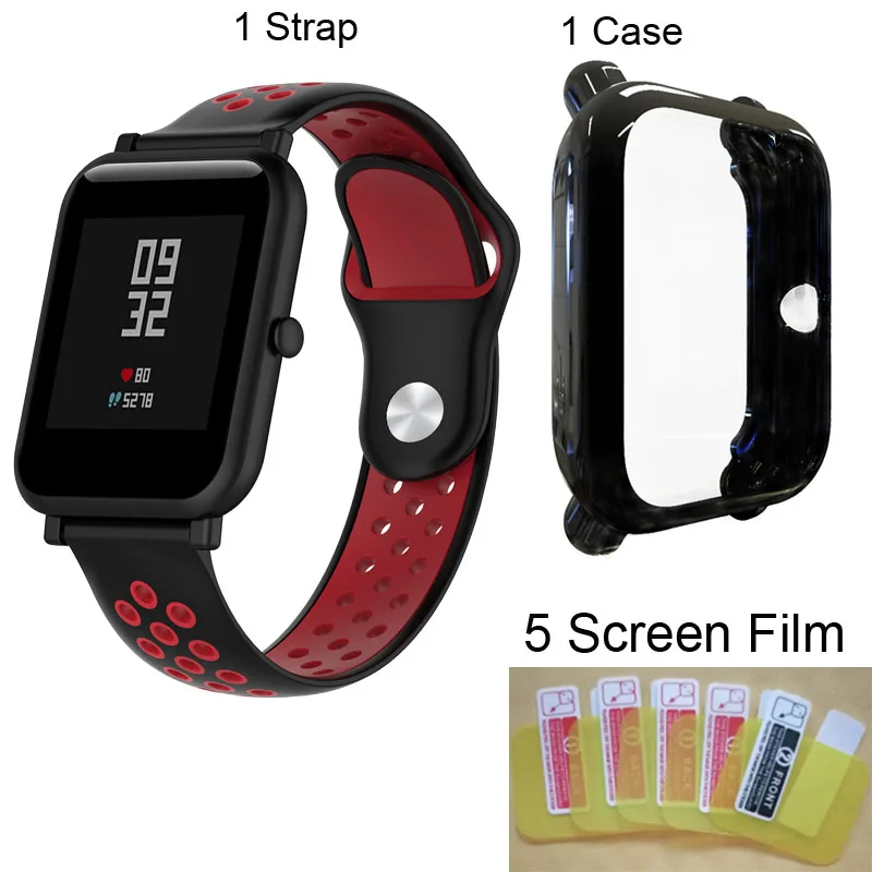 Amazfit Bip Bracelet Protector Case Screen Film For Xiaomi Huami Amazfit Bip Lite Watchstrap Silicone Watchband Protective Cases
Amazfit Bip Bracelet Protector Case Screen Film For Xiaomi Huami Amazfit Bip Lite Watchstrap Silicone Watchband Protective Cases