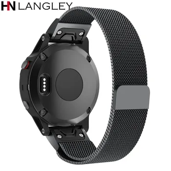 Quick Fit Release Easy Fit Milanese Loop Band for Garmin Fenix 3 / HR / 5X /5S Magnet Strap Forerunner 935/Approach S60 Bands
Quick Fit Release Easy Fit Milanese Loop Band for Garmin Fenix 3 / HR / 5X /5S Magnet Strap Forerunner 935/Approach S60 Bands