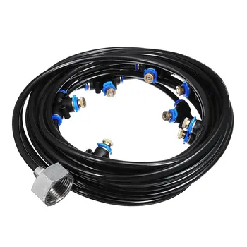 Water Spray Kit 8M Wet Fog Garden Nebulizer Outdoor Misting System water mist for Greenhouse Humidification Patio Cooling
Water Spray Kit 8M Wet Fog Garden Nebulizer Outdoor Misting System water mist for Greenhouse Humidification Patio Cooling