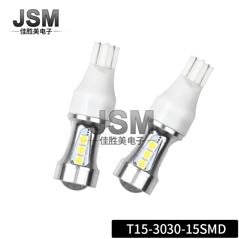 Refitting Automobile Led T15 W16w-3030-15 Stepless Bright Reversing Lamp, Brake Lamp, Tail Lamp and Side Lamp Car Accessories
Refitting Automobile Led T15 W16w-3030-15 Stepless Bright Reversing Lamp, Brake Lamp, Tail Lamp and Side Lamp Car Accessories