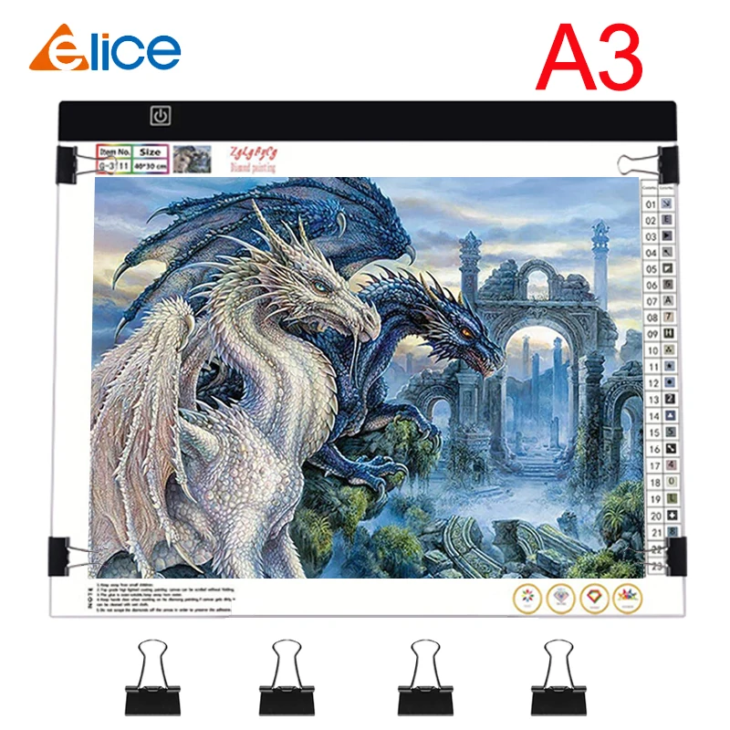 Elice A3 LED Light Pad Artcraft Tracing Light Box Copy Board Digital Tablets Painting Writing Drawing Tablet Sketching pad
Elice A3 LED Light Pad Artcraft Tracing Light Box Copy Board Digital Tablets Painting Writing Drawing Tablet Sketching pad