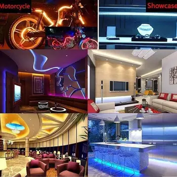 Waterproof Lighting LED Strip Remote Car Interior Lights Multicolor Halloween Decoration 10M Light Bars String Lamps Supplies
Waterproof Lighting LED Strip Remote Car Interior Lights Multicolor Halloween Decoration 10M Light Bars String Lamps Supplies