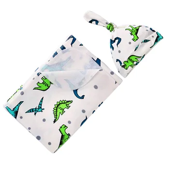 1 Set of Newborn Swaddling Clothes Baby Pure Cotton Blanket Hat Infant Wrapping Towel Newborn Accessories (Dinosaur Pattern) 
1 Set of Newborn Swaddling Clothes Baby Pure Cotton Blanket Hat Infant Wrapping Towel Newborn Accessories (Dinosaur Pattern)