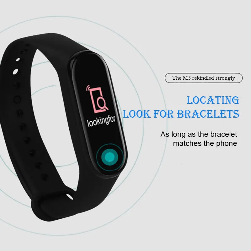 The M5 Tracks Smart Exercise Meter Step Heart Rate Blood Pressure Sleep Monitoring Waterproof Bluetooth Electronic Bracelet
The M5 Tracks Smart Exercise Meter Step Heart Rate Blood Pressure Sleep Monitoring Waterproof Bluetooth Electronic Bracelet