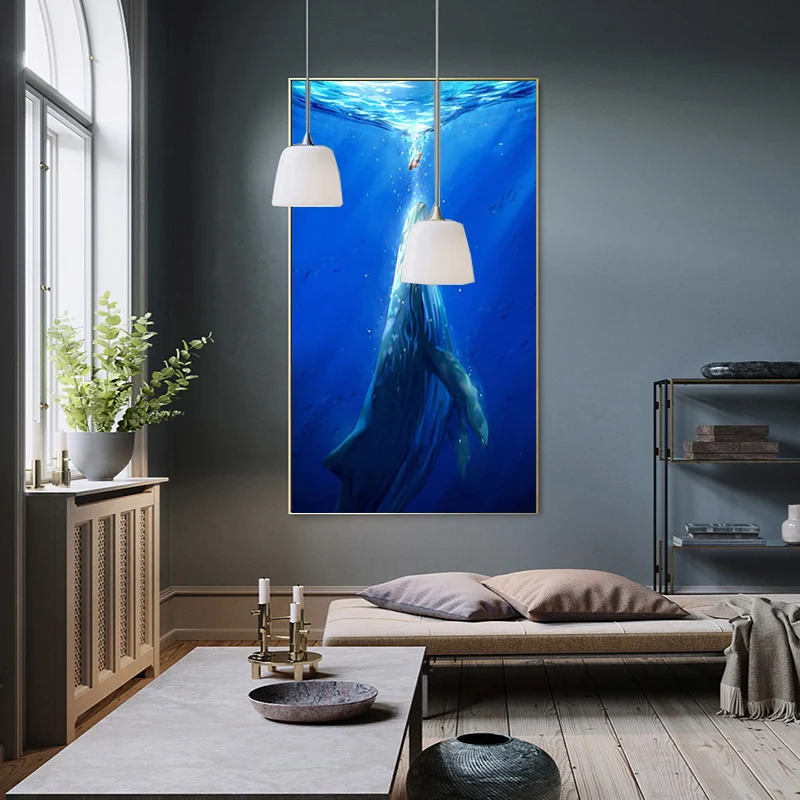 Nordic Style Canvas Painting Animal Posters and Prints Ocean and Dolphin Wall Pictures for Kids Living Room Cuadros Home Decor
Nordic Style Canvas Painting Animal Posters and Prints Ocean and Dolphin Wall Pictures for Kids Living Room Cuadros Home Decor