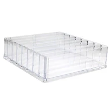 YUNYOOClear אקריליק איפור ארגונית קוסמטי אחסון תיבת איפור אבקת תיבת שולחן העבודה נשים שפתון מחזיק Organizador Maquillaje(China)