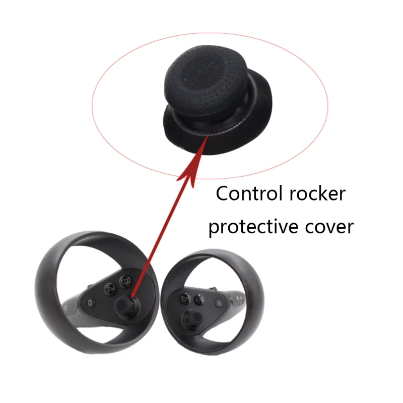 VR Touch Controller Thumb Stick Silicone Skin Grips Anti-Skid Cap Replacement for Oculus-Quest/Rift S Controller
VR Touch Controller Thumb Stick Silicone Skin Grips Anti-Skid Cap Replacement for Oculus-Quest/Rift S Controller