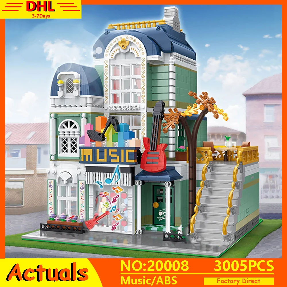 MOC City Streetview Series The Music Store Model Building Blocks Bricks Fit Creator Expert Kids Assembly Toys DIY Christmas Gift
MOC City Streetview Series The Music Store Model Building Blocks Bricks Fit Creator Expert Kids Assembly Toys DIY Christmas Gift