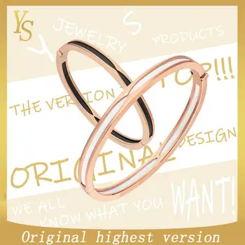 YS bracelet 1:1 top version original design ring inlaid ceramic Roman bracelet classic fashion
YS bracelet 1:1 top version original design ring inlaid ceramic Roman bracelet classic fashion