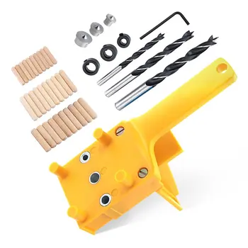 Straight Hole Wood Drill Guide Locator Self-Centering Drilling Puncher Doweling Saw Jig Set Woodworking Tools
Straight Hole Wood Drill Guide Locator Self-Centering Drilling Puncher Doweling Saw Jig Set Woodworking Tools