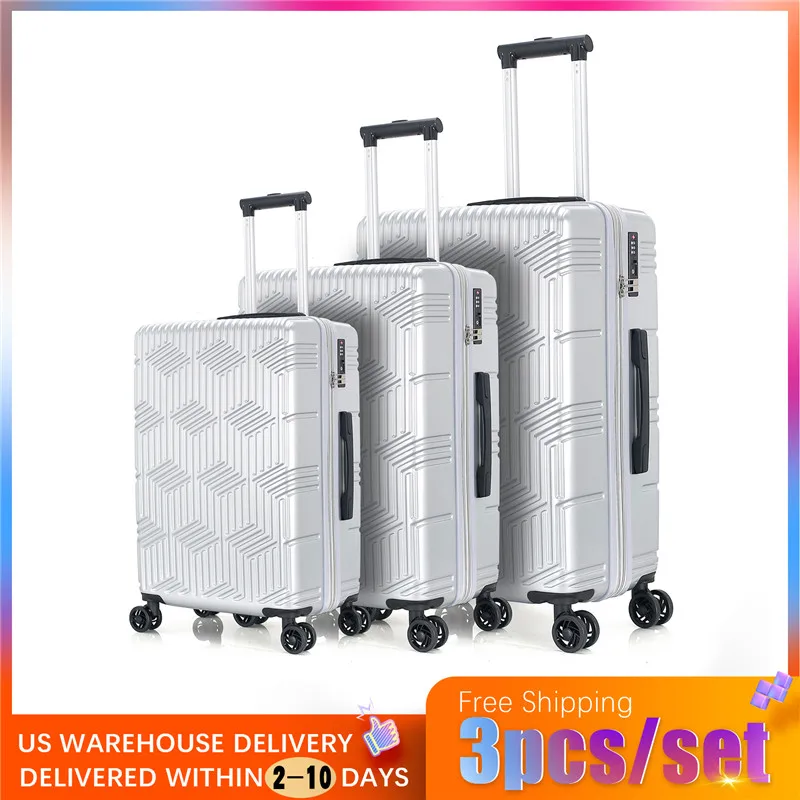 3pc set abs+pc luggage hardside suitcase light weight Travel Tolley Case Luggage Suitcase Spinner Mute Wheels Rolling
3pc set abs+pc luggage hardside suitcase light weight Travel Tolley Case Luggage Suitcase Spinner Mute Wheels Rolling