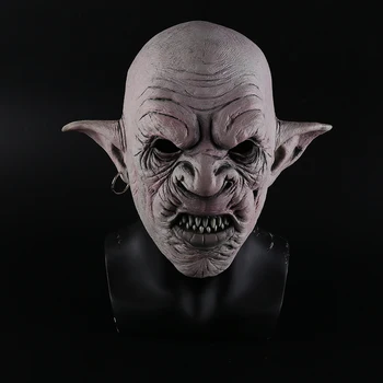 New Cool Goblins Mask with Earrings on the Ear Halloween Horror Mask Creepy Costume Party Cosplay Props Men Latex Scary Mask 
New Cool Goblins Mask with Earrings on the Ear Halloween Horror Mask Creepy Costume Party Cosplay Props Men Latex Scary Mask