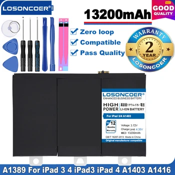100% Original LOSONCOER A1389 Battery for iPad 3 4 iPad3 iPad 4 A1403 A1416 A1430 A1433 A1459 A1460 A1389 Series Laptop Battery
100% Original LOSONCOER A1389 Battery for iPad 3 4 iPad3 iPad 4 A1403 A1416 A1430 A1433 A1459 A1460 A1389 Series Laptop Battery