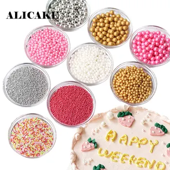 10G/0.35OZ. Edible Sprinkles For Cake Gold Silver Beads Pearl Sugar Ball Fondant Diy Baking Candy Wedding Cake Decoration Tools
10G/0.35OZ. Edible Sprinkles For Cake Gold Silver Beads Pearl Sugar Ball Fondant Diy Baking Candy Wedding Cake Decoration Tools