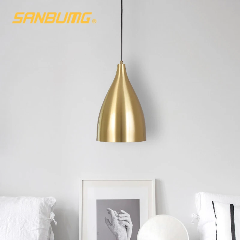 SANBUGM Nordic Morden Industrial Gold Pendant Lights For Bar Bedroom Bedside Restaurant Dinning Bar Coffee Shop Lighting 
SANBUGM Nordic Morden Industrial Gold Pendant Lights For Bar Bedroom Bedside Restaurant Dinning Bar Coffee Shop Lighting