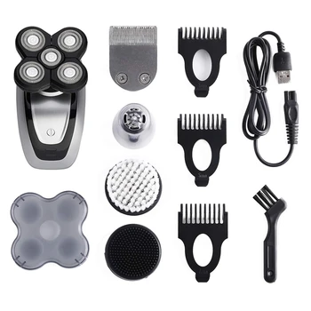 Electric Shaver Razor for Men Bald Head Shaver 5 in 1 Kit Hair Clippers Nose Hair Trimmer, Hair Razor for a Perfect Bald Look, C
Electric Shaver Razor for Men Bald Head Shaver 5 in 1 Kit Hair Clippers Nose Hair Trimmer, Hair Razor for a Perfect Bald Look, C