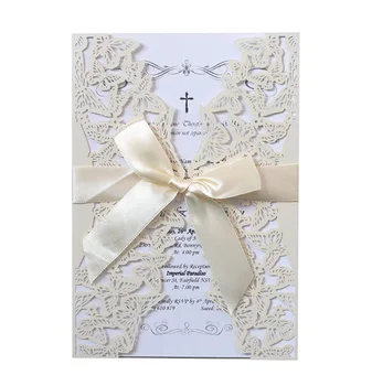 50pcs Fancy Hollow lace card with a bowknot card Invitation Card Greeting Card Customize Business With RSVP Card Party Supplies
50pcs Fancy Hollow lace card with a bowknot card Invitation Card Greeting Card Customize Business With RSVP Card Party Supplies