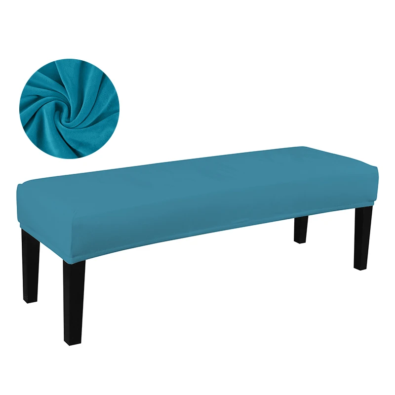 Housse de banc extensible en velours et Spandex, élastique, pour salle à manger, chaise, siège, hôtel, maison, salon, cuisine, chambre à coucher Housse de banc extensible en velours et Spandex, élastique, pour salle à manger, chaise, siège, hôtel, maison, salon, cuisine, chambre à coucher