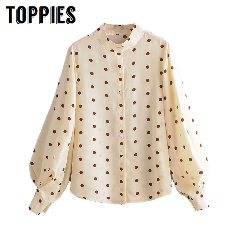 Classic Polka Dot Shirts Lolita Lantern Sleeve Tops Korean Long Sleeve Women Tops 2020 Spring Ladies Shirts
Classic Polka Dot Shirts Lolita Lantern Sleeve Tops Korean Long Sleeve Women Tops 2020 Spring Ladies Shirts