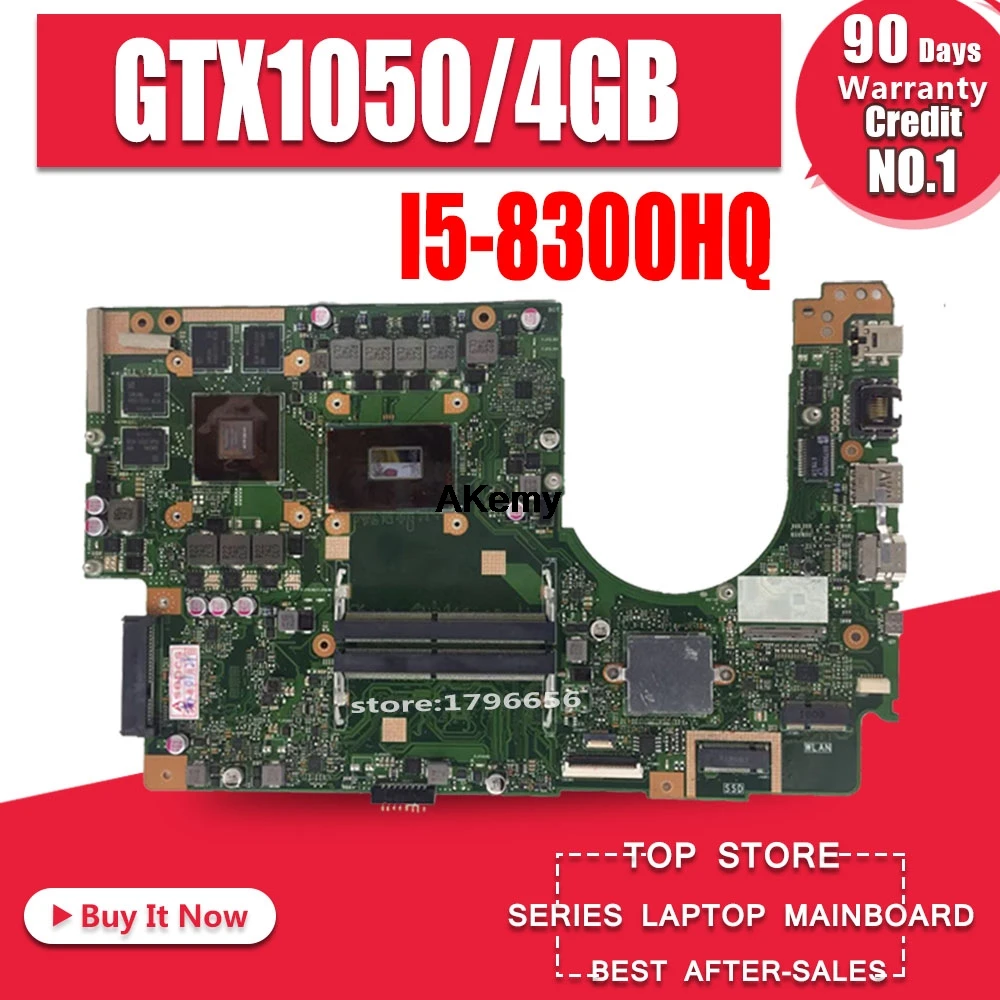Фото For Asus VivoBook Pro 15 N580G N580GD NX580G NX580GD Laptop Motherboard Mainboard With/ GTX1050/4GB I5-8300HQ | Компьютеры и офис