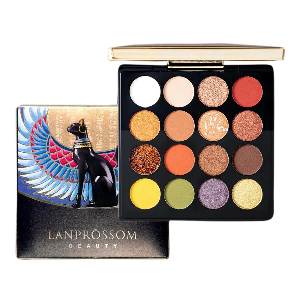 16 Colors Egypt Eyeshadow Palette Mattel shinning Glitter Waterproof Eye Shadow Palette Powder
16 Colors Egypt Eyeshadow Palette Mattel shinning Glitter Waterproof Eye Shadow Palette Powder