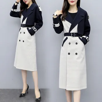 2020 autumn new fashion long coat temperament large size women's windbreaker double-breasted tie windbreaker windbreaker
2020 autumn new fashion long coat temperament large size women's windbreaker double-breasted tie windbreaker windbreaker