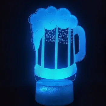 3D Lamp Battery Operated Beer Glass 7 Colors with Remote Living Room Decoration Unique Present for Teenager Led Night Light Lamp
3D Lamp Battery Operated Beer Glass 7 Colors with Remote Living Room Decoration Unique Present for Teenager Led Night Light Lamp