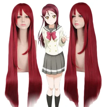 

Anime LoveLive Sunshine Sakurauchi Riko Wig Cosplay Costume Love Live Aqours Women Long Synthetic Hair Halloween Party Wigs
